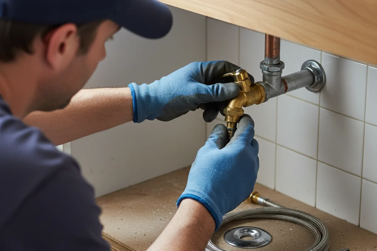 Shutoff valve and fitting work during Emergency Plumbing in Tyngsboro